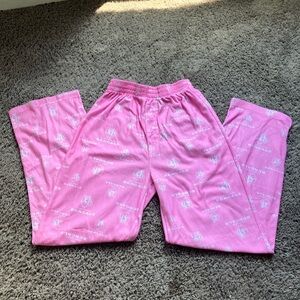 Soft Pink and White Bengal's NFL Pajama Bottoms Girls 10/12